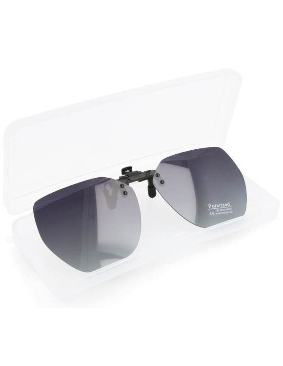 Szare nakładki przeciwsłoneczne z polaryzacją na okulary korekcyjne NA-212