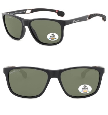 Męskie okulary przeciwsłoneczne z filtrem UV400 i polaryzacją SP315B black/green