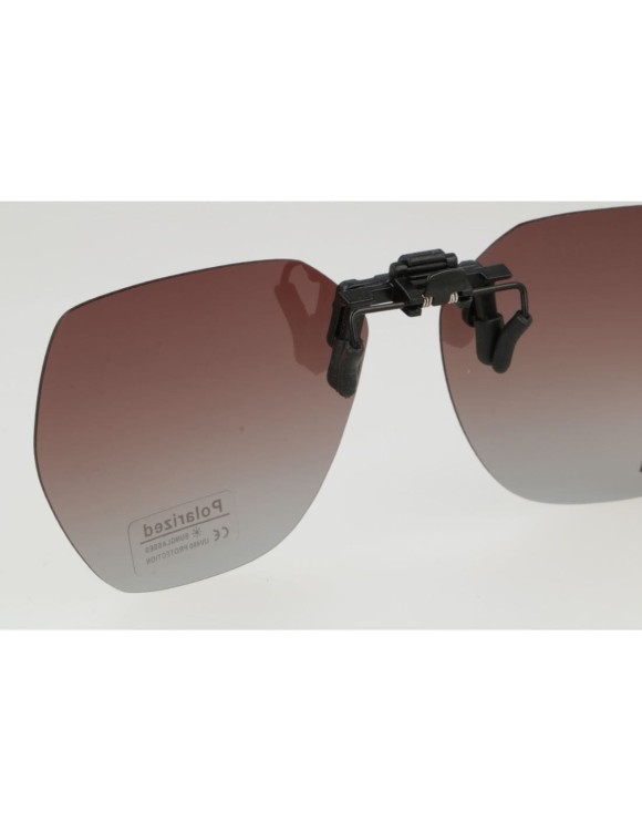 Brązowe nakładki przeciwsłoneczne z polaryzacją na okulary korekcyjne NA-213