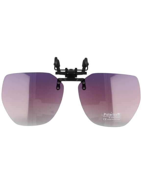 Fioletowe nakładki przeciwsłoneczne z polaryzacją na okulary korekcyjne NA-214