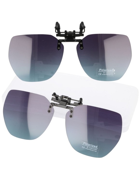 Grafitowe nakładki przeciwsłoneczne z polaryzacją na okulary korekcyjne NA-215