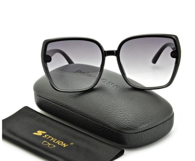 Duże damskie okulary przeciwsłoneczne Exclusive cyrkonie CO-379