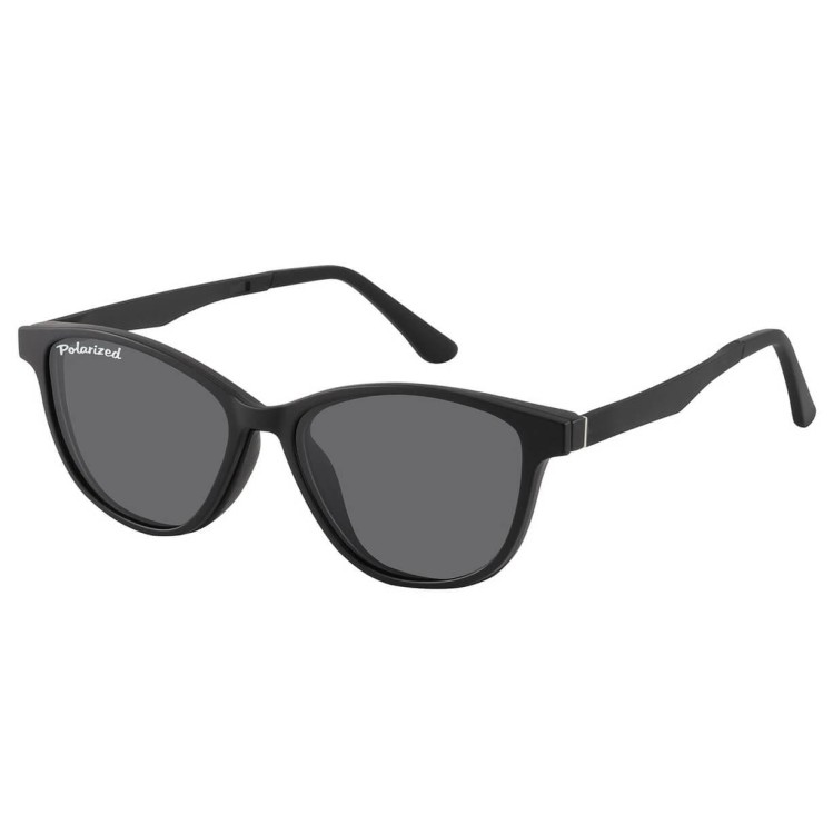 Damskie okulary pod korekcję z polaryzacyjną Nakładką przeciwsłoneczną na magnes CLIP-TRC-189-1