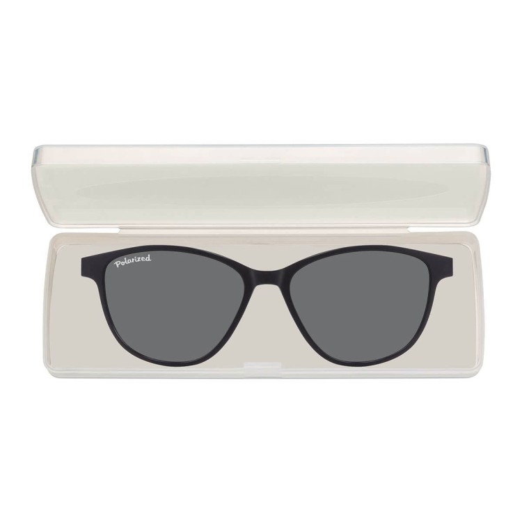 Damskie okulary pod korekcję z polaryzacyjną Nakładką przeciwsłoneczną na magnes CLIP-TRC-189-1