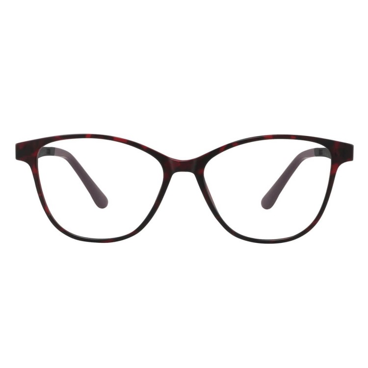 Damskie okulary pod korekcję z polaryzacyjną Nakładką przeciwsłoneczną na magnes CLIP-TRC-189A-1