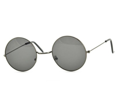 Okrągłe okulary przeciwsłoneczne lenonki grafitowe STD-18