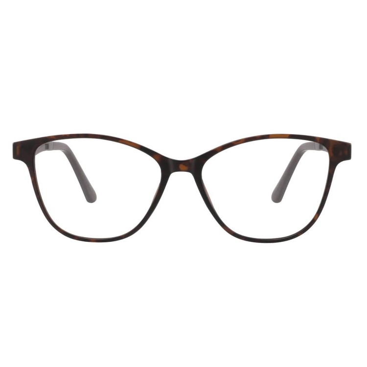 Damskie okulary pod korekcję z polaryzacyjną Nakładką przeciwsłoneczną na magnes CLIP-TRC-189B-2