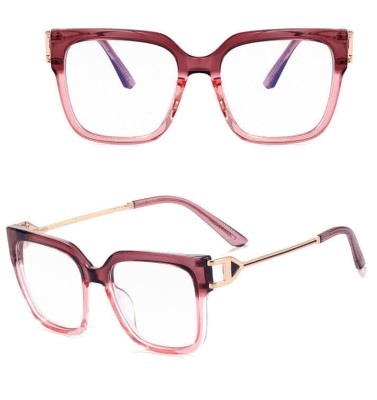 Damskie kwadratowe okulary zerówki do komputera BLUE LIGHT z flexami 25130G