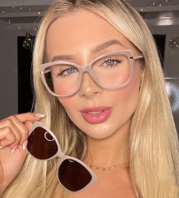 Damskie okulary do komputera z nakładką przeciwsłoneczną Clip-on 25114A