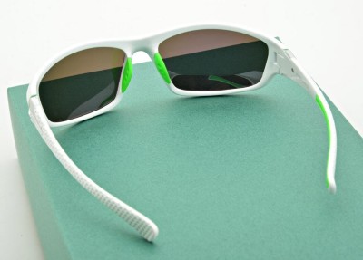 Białe sportowe okulary przeciwsłoneczne z polaryzacją SPD193L