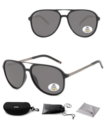 Okulary przeciwsłoneczne z polaryzacją pilotki Montana MP8 czarne