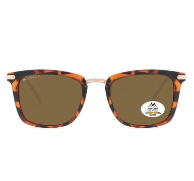 Panterkowe prostokątne okulary przeciwsłoneczne z polaryzacją MP12A