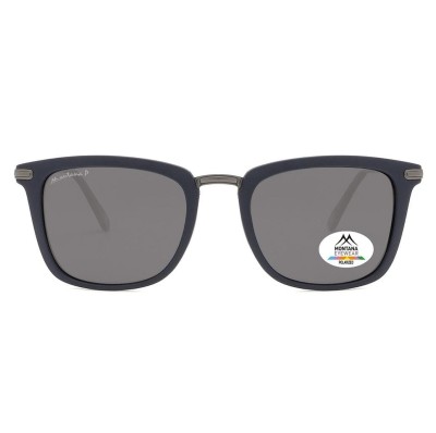 Granatowe prostokątne okulary przeciwsłoneczne z polaryzacją MP12B