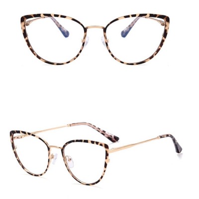 Okulary kocie do komputera damskie z filtrem BLUE Light zerówki 2583-7