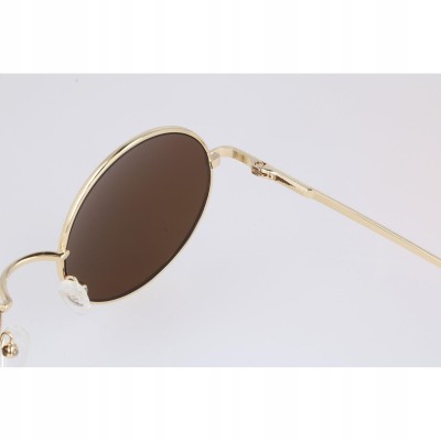 Okulary Lenonki przeciwsłoneczne okrągłe hippie retro T3310D