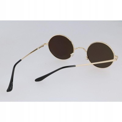 Okulary Lenonki przeciwsłoneczne okrągłe hippie retro T3310E