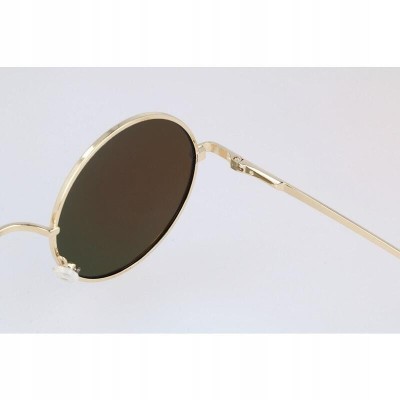 Okulary Lenonki przeciwsłoneczne okrągłe hippie retro T3310E