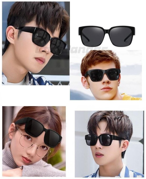 Okulary PREMIUM Nakładane na Korekcyjne rozjaśniające polaryzacyjne EST-GR201-1Y