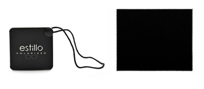 Męskie okulary pilotki przeciwsłoneczne z polaryzacją lustrzanki ESTILLO EST-615-8 black/red