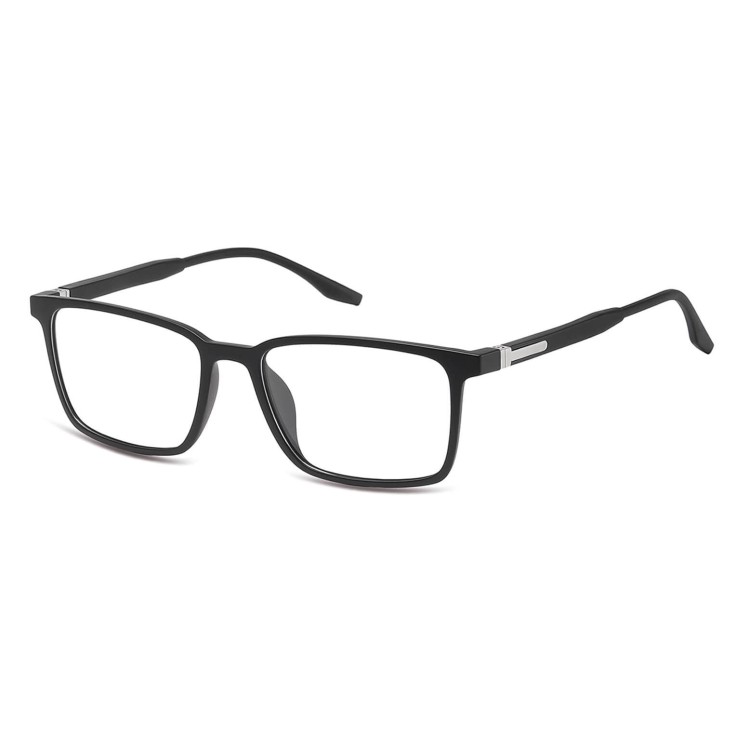 Prostokątne okulary pod korekcję z polaryzacyjną Nakładką przeciwsłoneczną na magnes CLIP-TRC-185-1