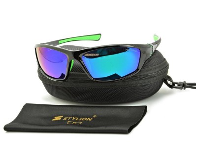 Męskie sportowe okulary lustrzane przeciwsłoneczne z polaryzacją SPD122LD