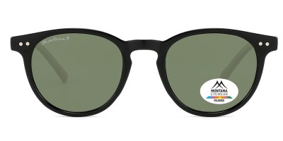 Czarne okulary Lenonki przeciwsłoneczne z polaryzacją okrągłe MP75A