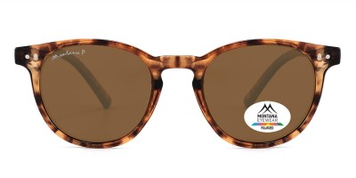 Panterkowe okulary Lenonki przeciwsłoneczne z polaryzacją okrągłe MP75C