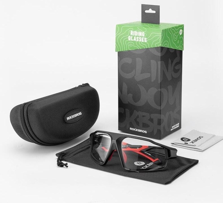 Okulary rowerowe przeciwsłoneczne z fotochromem ROCKBROS SP216BK