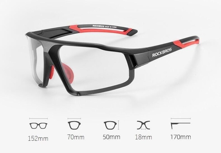 Okulary rowerowe przeciwsłoneczne z fotochromem ROCKBROS SP216BK