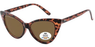 Panterkowe damskie okulary przeciwsłoneczne z polaryzacją Kocie Oczy MP71C