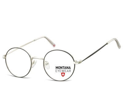 Oprawki korekcyjne okulary optyczne lenonki MM584 srebrny/czarny