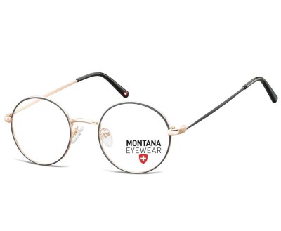 Oprawki korekcyjne okulary optyczne lenonki MM584A złoty/czarny