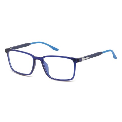 Prostokątne okulary pod korekcję z polaryzacyjną Nakładką przeciwsłoneczną na magnes CLIP-TRC-185B-1