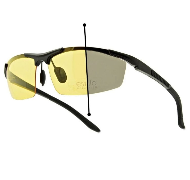 Męskie okulary rozjaśniająco-przyciemniające HD z fotochromem i polaryzacją EST-613FPY