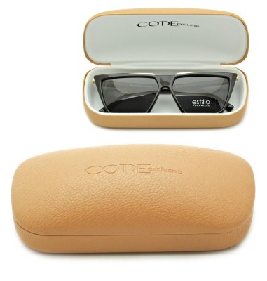 Twarde beżowe etui Futerał na okulary COTE EXCLUSIVE