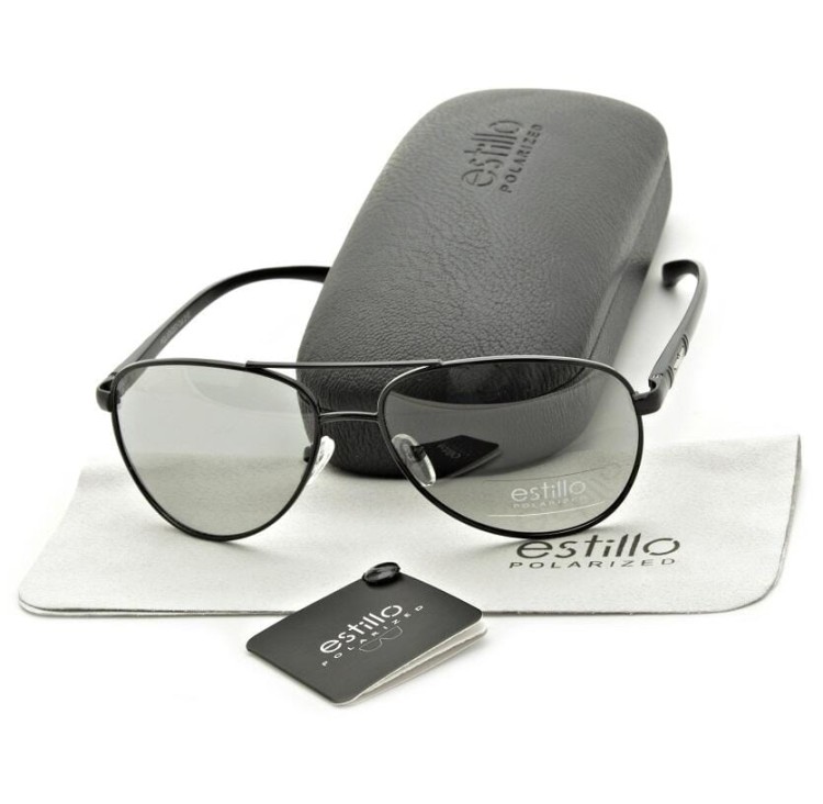 Okulary pilotki przeciwsłoneczne HD z fotochromem i polaryzacją EST-606FP-1