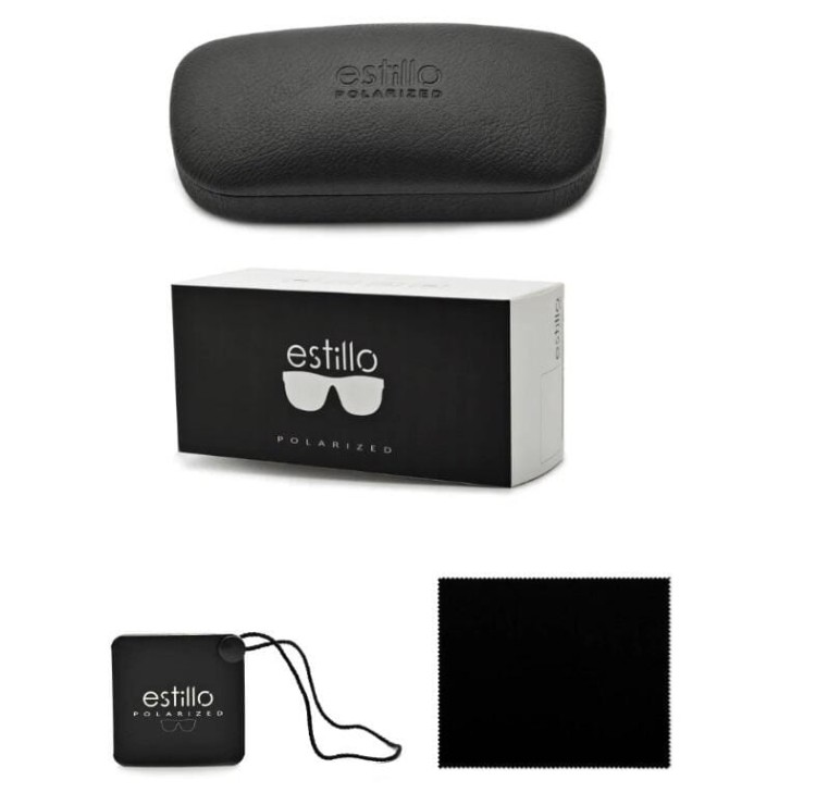 Rozjaśniające okulary pilotki do jazdy nocą polaryzacyjne EST-606Y-1 Estillo