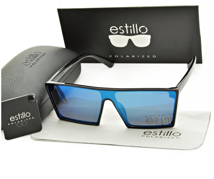 Męskie okulary przeciwsłoneczne z polaryzacją pełne lustro EST-411