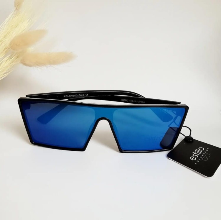 Męskie okulary przeciwsłoneczne z polaryzacją pełne lustro EST-411