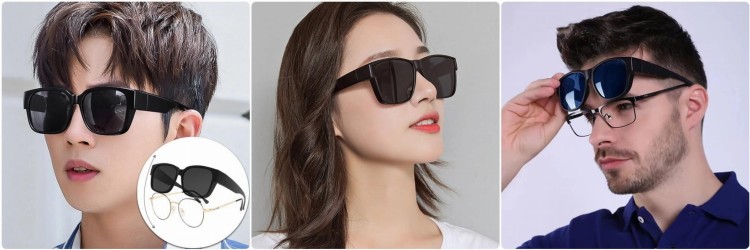 Okulary FIT OVER Nakładane na Korekcyjne przeciwsłoneczne z polaryzacją EST-203-2