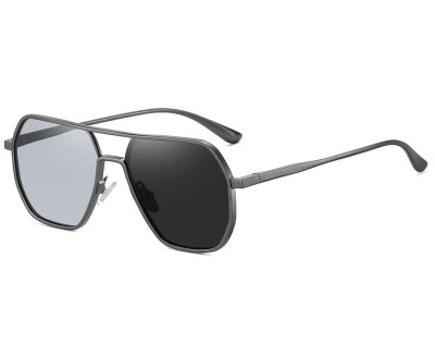 Okulary przeciwsłoneczne pilotki z fotochromem i polaryzacją POL-FP-367A