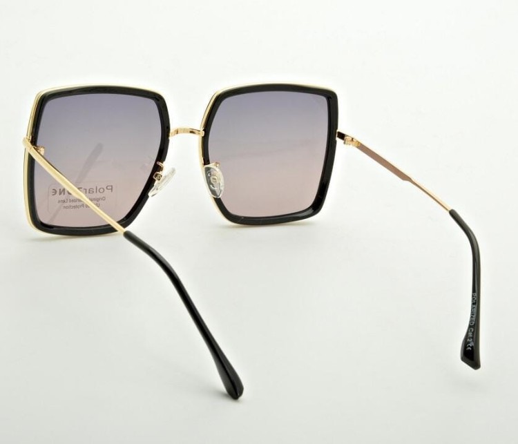 Duże kwadratowe okulary przeciwsłoneczne damskie polaryzacyjne POL-955