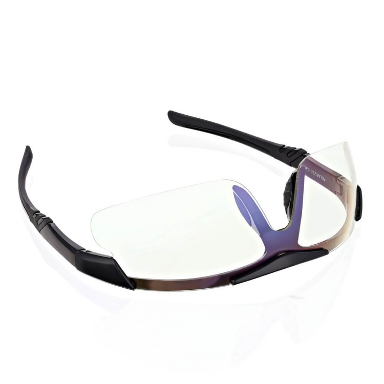 Ochronne elastyczne okulary rowerowe bezbarwne polikarbonowe z filtrem UV400 ESTILLO EST-412-0