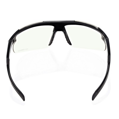 Ochronne elastyczne okulary rowerowe bezbarwne polikarbonowe z filtrem UV400 ESTILLO EST-412-0