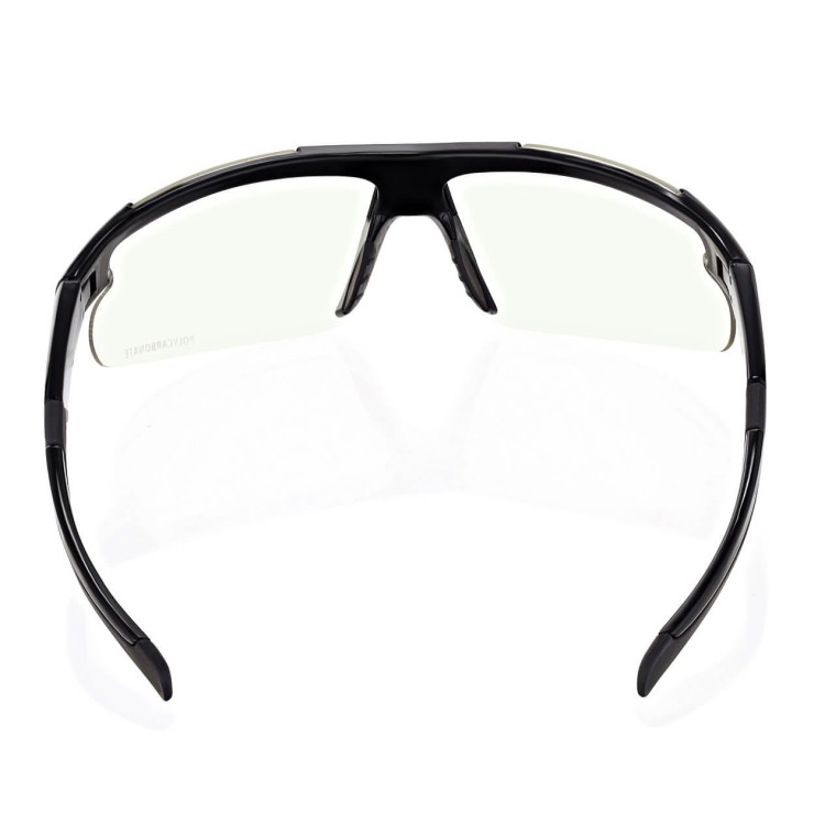 Ochronne elastyczne okulary rowerowe bezbarwne polikarbonowe z filtrem UV400 ESTILLO EST-412-0