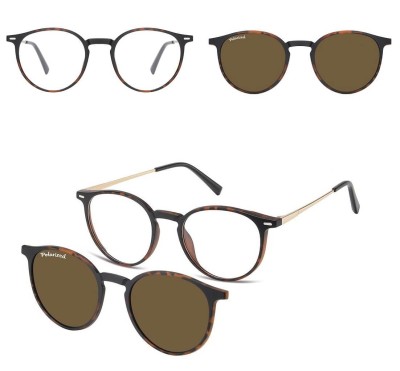 Okulary Lenonki pod korekcję z polaryzacyjną Nakładką przeciwsłoneczną na magnes CLIP-TRC-195A-2