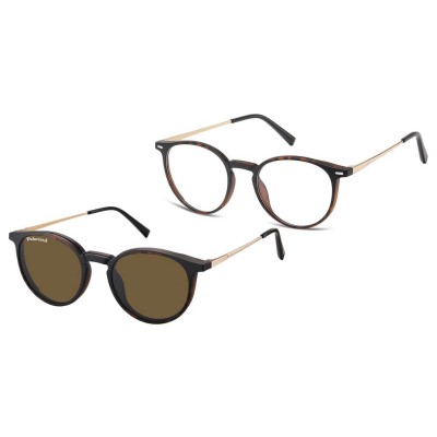 Okulary Lenonki pod korekcję z polaryzacyjną Nakładką przeciwsłoneczną na magnes CLIP-TRC-195A-2