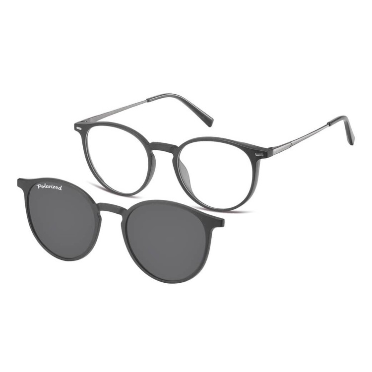 Okulary Lenonki pod korekcję z polaryzacyjną Nakładką przeciwsłoneczną na magnes CLIP-TRC-195B-1