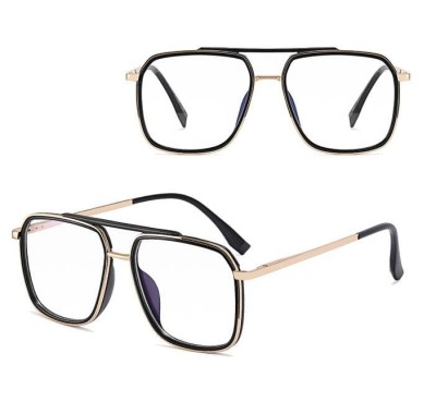 Gotowe pilotki okulary zerówki do komputera z filtrem BLUE Light 25120 czarny/złoty