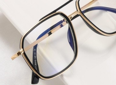 Gotowe pilotki okulary zerówki do komputera z filtrem BLUE Light 25120 czarny/złoty